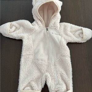 Columbia Cream Fleece Baby One Piece